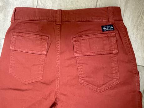 Superdry šortky tehlovej farby, superdry,l