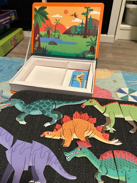 Magnetic book - magnetická knižka dinosaury, 