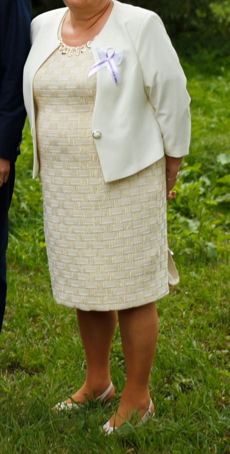 Predám šaty + sako č. 50 1x oblečené, 50