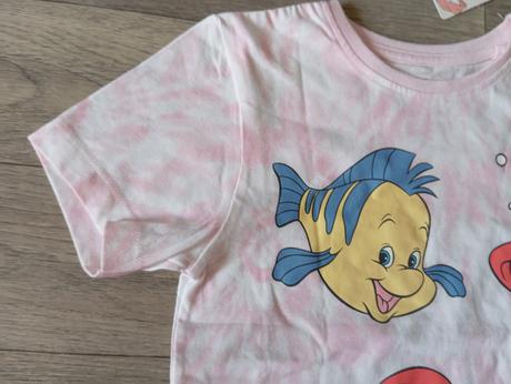 Batikované tričko disney ariel 104 a 110, primark,104