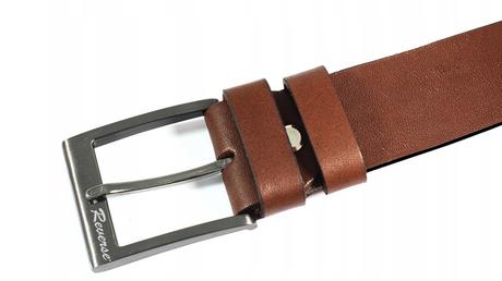 Pánsky kožený opasok reverse hnedý, 