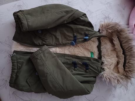 Zimná bunda vetrovka, benetton,116
