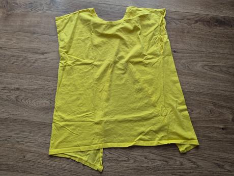 Žlté tričko z prekladanym chrbtom veľ. xl, gate,xl