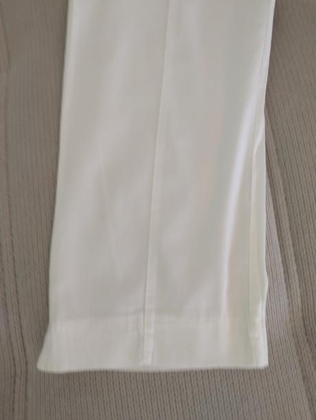 Letné biele nohavice 7/8 dlžka, s
