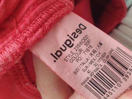 Desigual červené nohavice 40, desigual,40