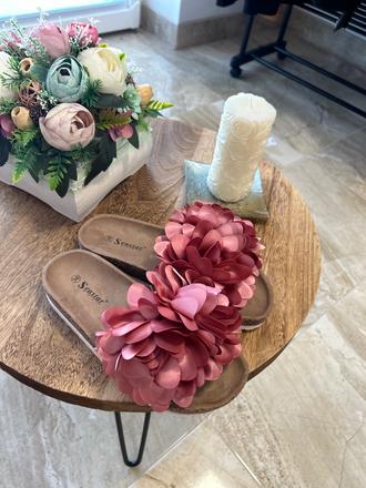 Kvietkové korkové šľapky 36, 36