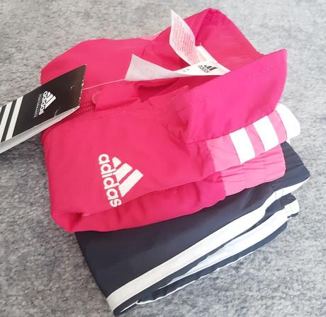Adidas dievčenská ružovo-čierna súpravička, adidas,62