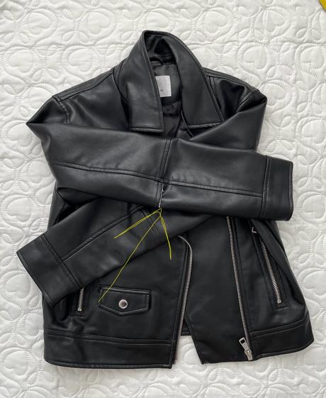 Bunda kožená zara čierna, zara,140