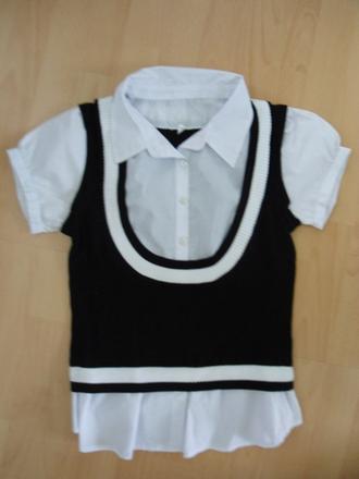 Cierno-biele tricko, m