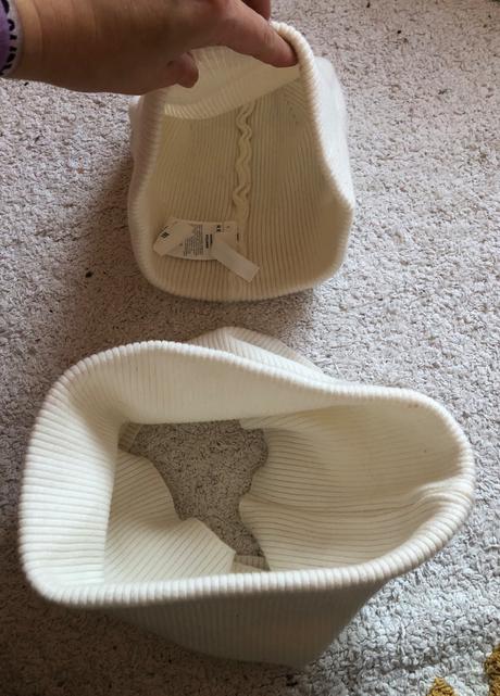 Biela bavlnená súprava čiapka a nákrčník, reserved, reserved