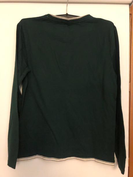 Zelené tričko z dlhým rukávom, tom tailor,164