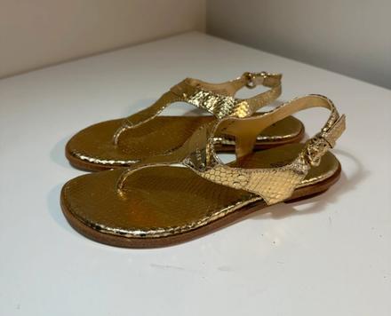 Michael kors kožené zlaté sandále 36, michael kors,36