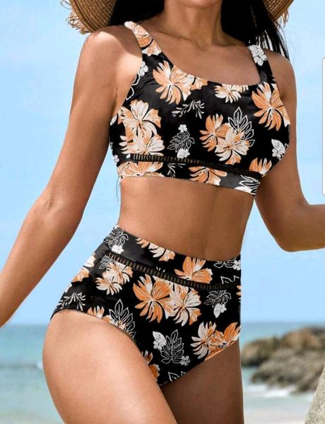 Plavky kvetina, l / m / s / xl