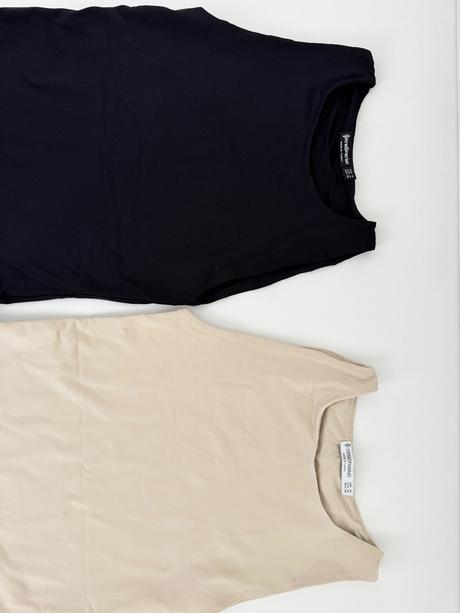 Čierne a bežove body stradivarius, stradivarius,s