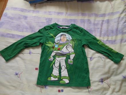 Tmavozelené tričko h&m 92 toy story 3 s buzzom, h&m,92