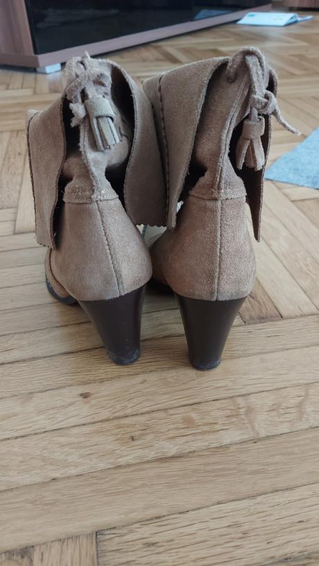 Talianske kožené kotníkové čižmy 39, 39