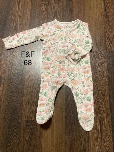 Pyžamko na zips f&f 68, f&f,68