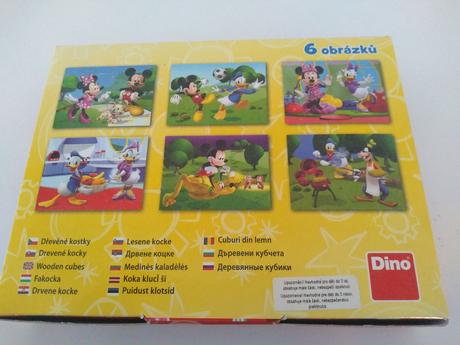 Minnie drevené kocky,