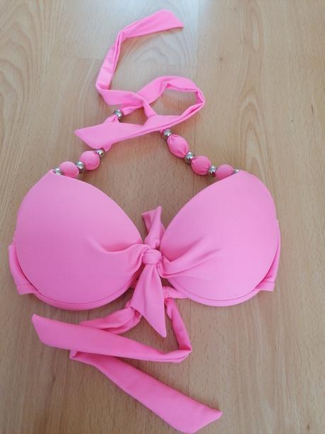 Neónovo vrchný diel plaviek push up, xs