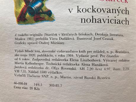 Starček v kockovaných nohaviciach (1984),