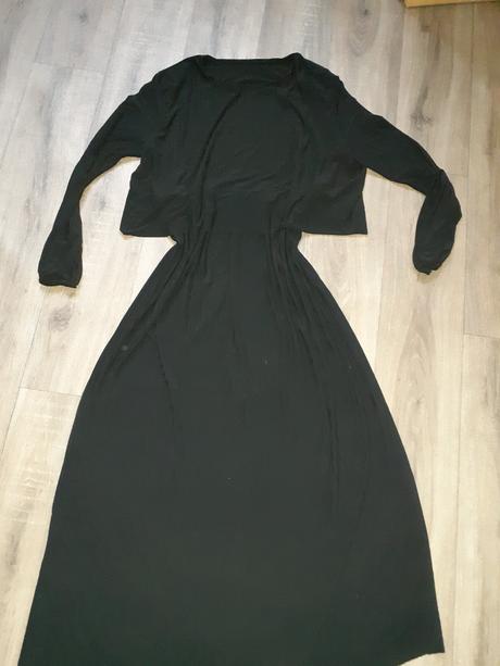 Skladané maxi šaty, l