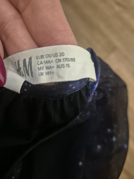 Šaty top stav, h&m,164