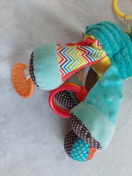 Baby závesný interaktívny sloník 3v1,