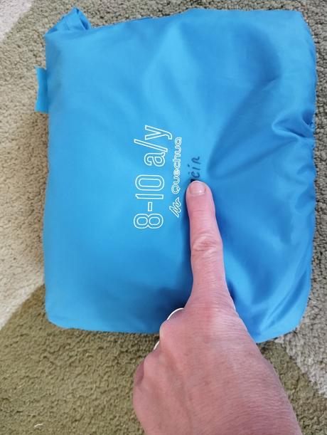 Chlapčenská nepremokavá vetrovka, veľ.134, quechua,134