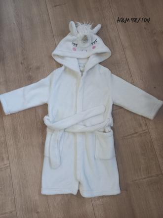 H&m župan jednorožec 98/104, h&m,98