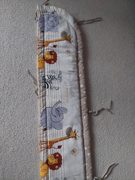 Mantinel do detskej postielky safari, šírka (cm): 30,dĺžka (cm): 170