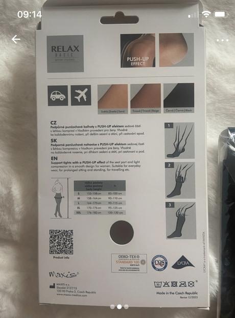 Pančuchy maxis relax basic, l