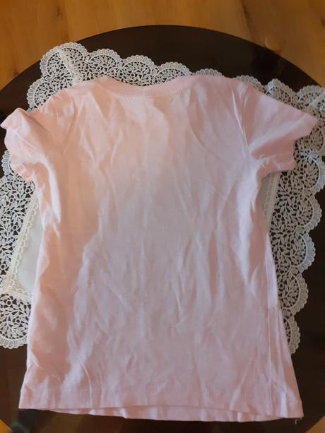 Ruzove dievcenske tricko s obrazkom zajaca, 110