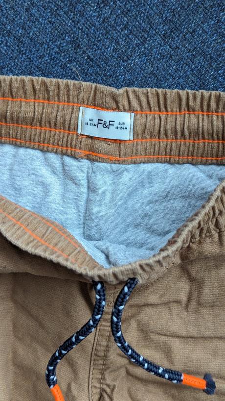 F&f zateplená nohavice 18-24m, f&f,92