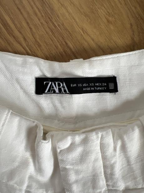 Zara ľanové nohavice, zara,xs
