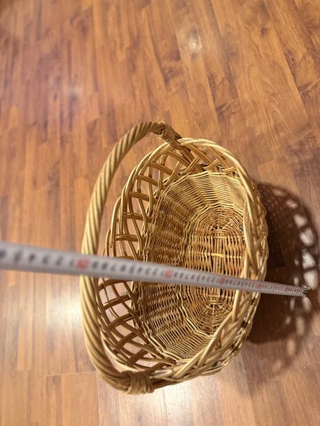 Veľký prútený košík pevný, 