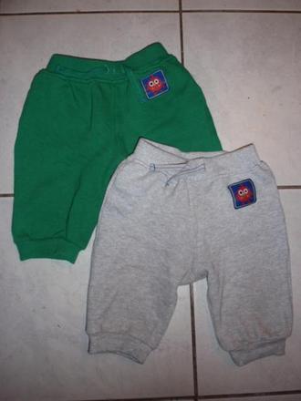 Tepláky 2ks rôznej veľkosti, f&f,74