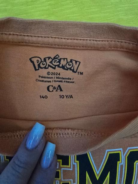 Pokémon tričká, c&a,140