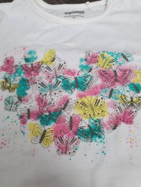 Tričko s čipkovaným lemom, topomini,86