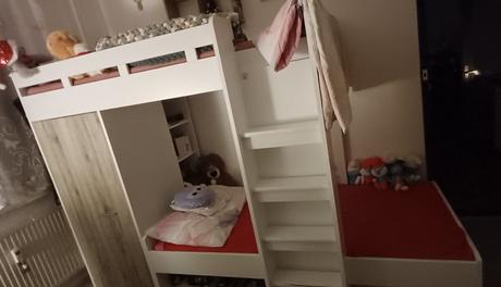 Dvojposchodova postel, šírka (cm): 90,dĺžka (cm): 200