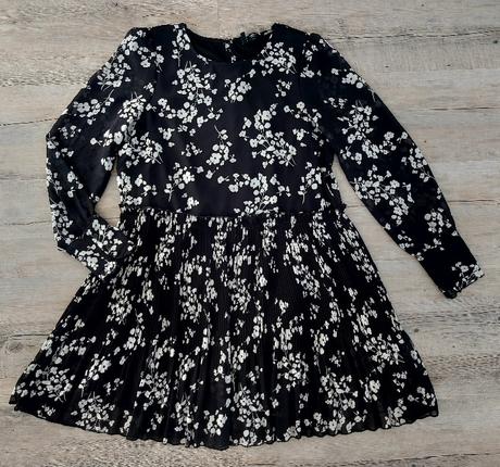 Čiernobiele kvetinové šaty vero moda, vero moda,l