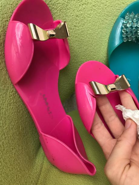 Gumené sandálky, 38