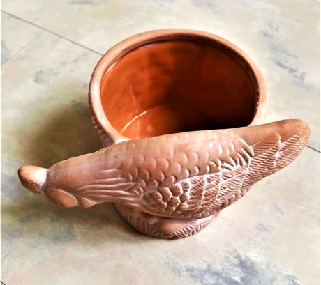 Terakotová naturálna dekorácia,