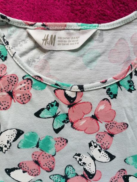 Letné motýlikové šatičky, h&m,134