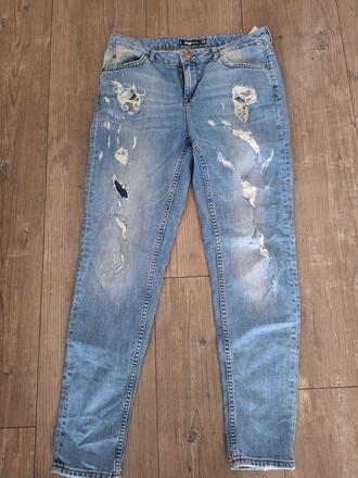 Bledé rifle s dierami, fishbone,28