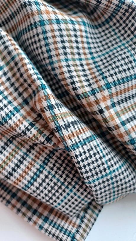 Kárované nohavice, h&m,l