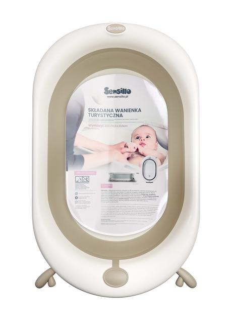 Sensillo skladacia vanička hnedá, 