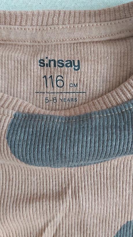 Rebrované tričko 116, sinsay,116