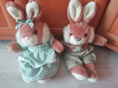 Plyšové zajačiky - pár., 