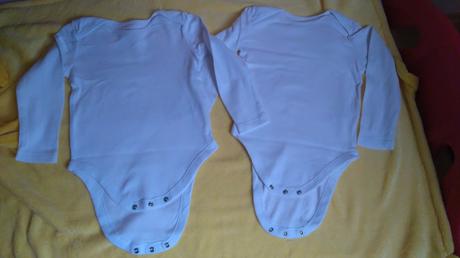 Biele bavlnené body s dlhým rukávom , f&f,92