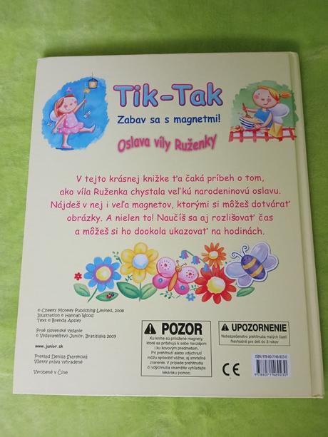 Kniha s magnetkami a hodinami, 